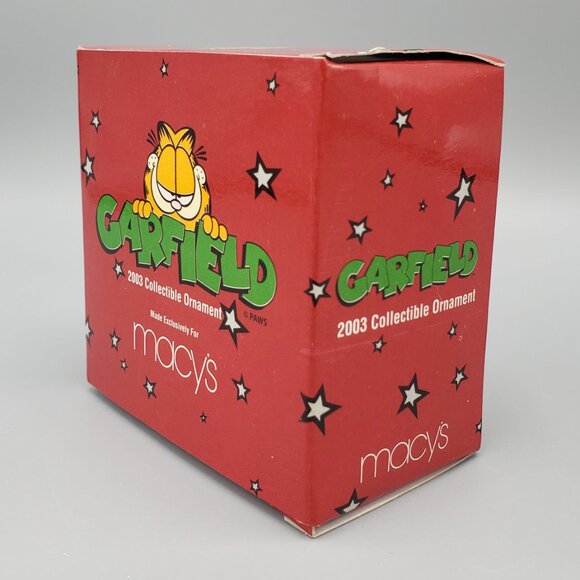 Garfield Christmas Lot Vintage 1981 Stocking Hanger Bell NEW 2003 Macys Ornament - Picture 16 of 16